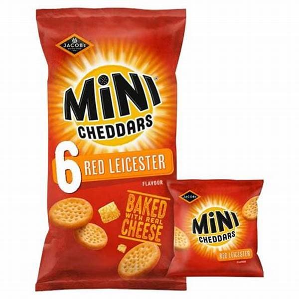 Jacobs Mini Cheddars Red Leicester 6pk 6 x 23g