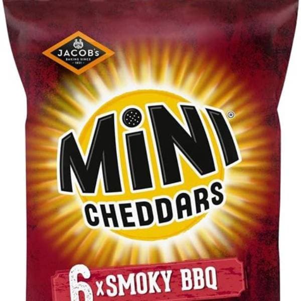 Jacobs Mini Cheddars Smoky BBQ 6pk 6 x 23g