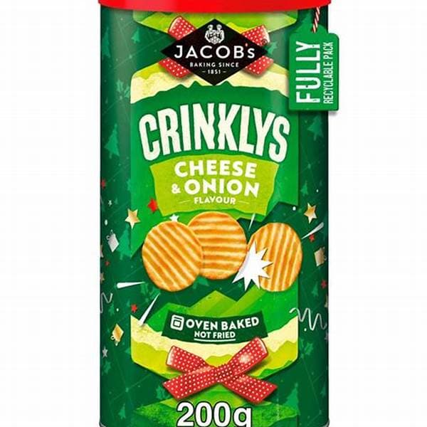 Jacobs Xmas Crinklys Cheese & Onion Caddy 200G