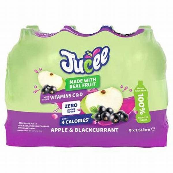Jucee Nas Squash - Apple & Blackcurrant PM 1.59 1.5Ltr