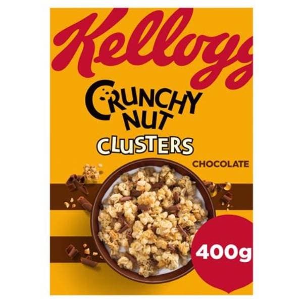 Kelloggs Crunchy Nut Clusters Chocolate PM 3.69 400G