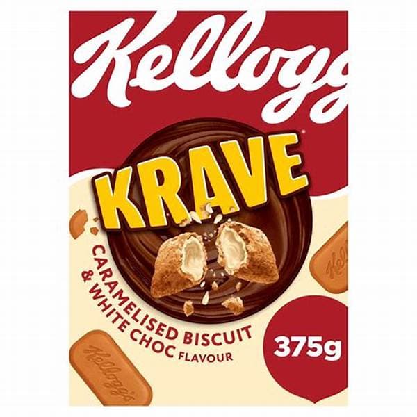 Kelloggs Krave Caramalised Biscuit PM 3.69 375G