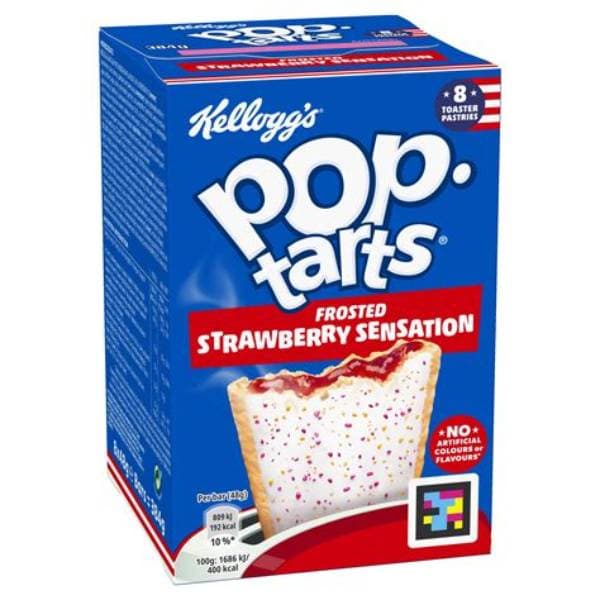 Kelloggs Pop Tarts Strawberry Sensation 8Pk 48g