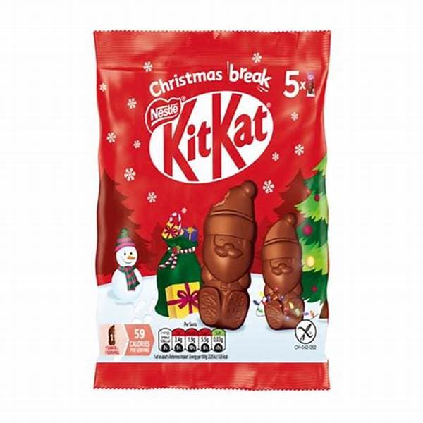 Kit Kat Mini Santa Pouch Clip Strip 55G