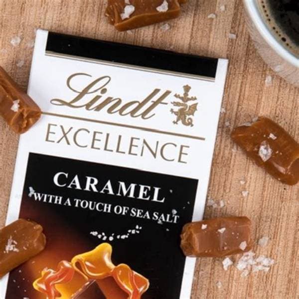 Lindt Excellence Dark Caramel & Sea Salt 100G