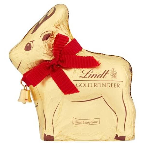 Lindt Gold Reindeer Milk Chocolate 100G
