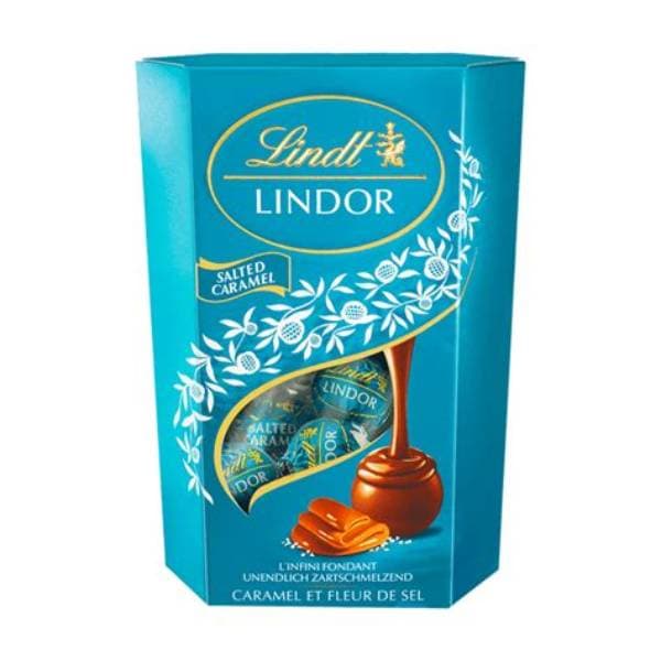 Lindt Lindor Salted Caramel Cornet 200G