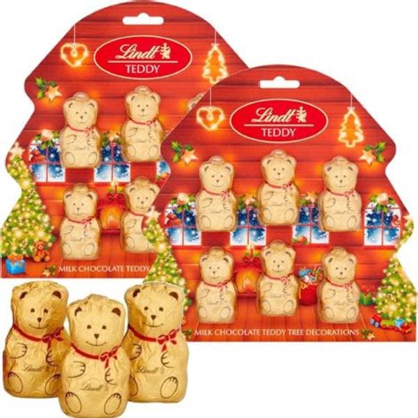 Lindt Teddy Bear Milk Chocolate Tree Decorations 60G