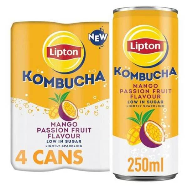 Lipton Kombucha Can - Mango Passionfruit 250Ml