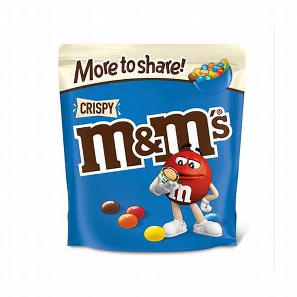 M&Ms Crispy More To Share Pouch 187G