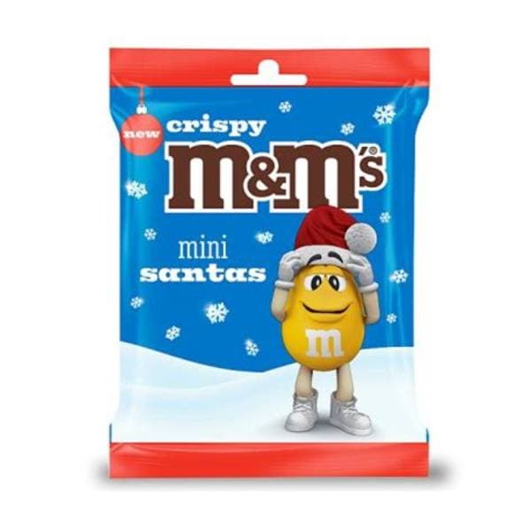 M&Ms Crispy Santa Mini Bag 55G