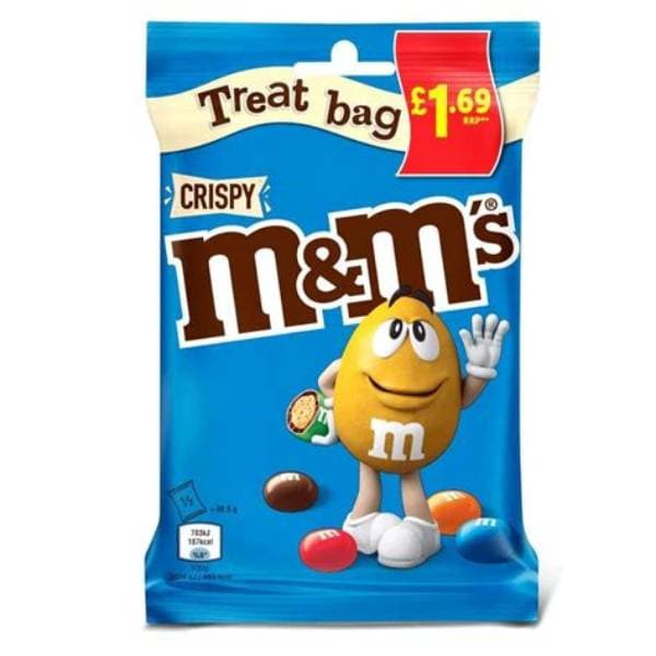 M&Ms Crispy Treat Bag PM 1.69 77g