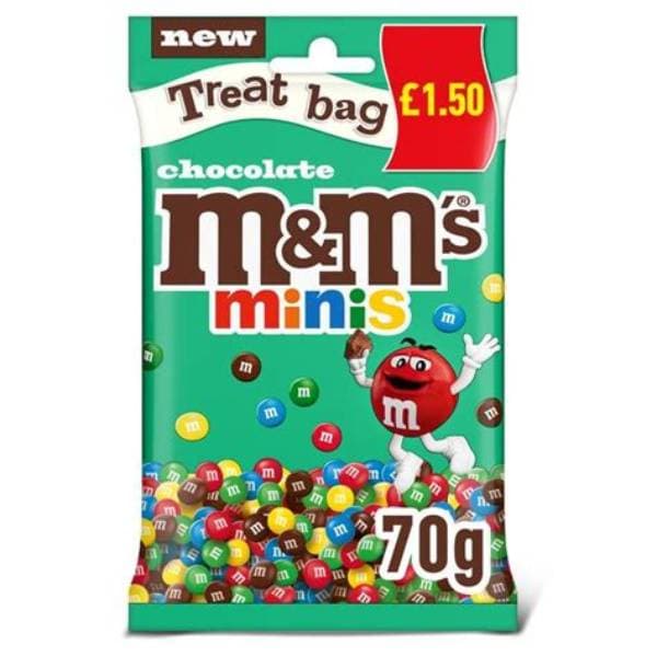 M&Ms Minis Treat Bag PM 1.69 70g