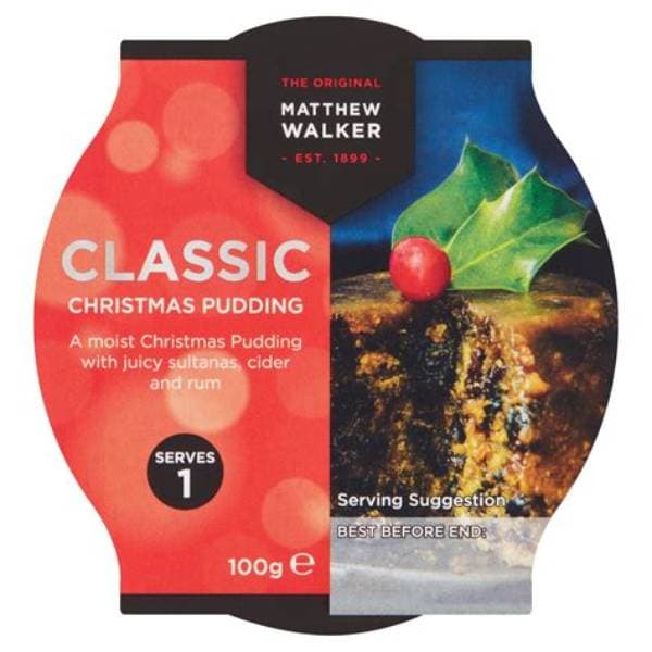 Matthew Walker Classic Christmas Pudding (Vegan) 100G