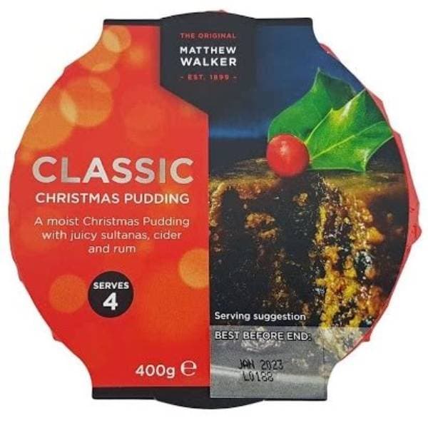Matthew Walker Classic Christmas Pudding (Vegan) 400G