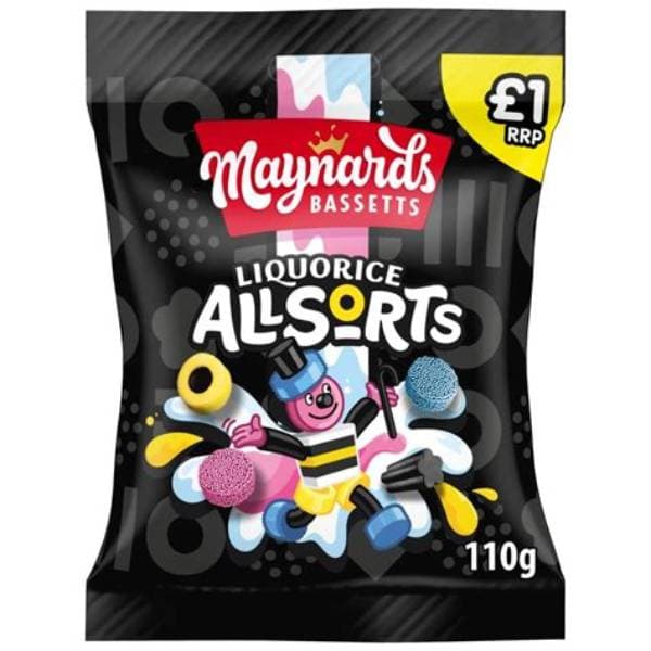 Maynards Bassetts Liquorice Allsorts 110G