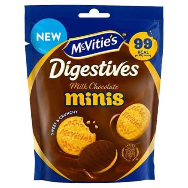 McVities Mini Choc Digestives Pouch PM 1.25 80g