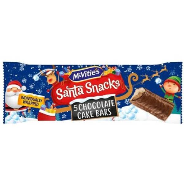 McVities Santa Snacks Chocolate Cake Bar 5Pk 104.5G