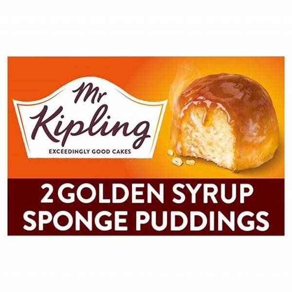 Mr Kipling Golden Syrup Sponge Pudding 2pk 108g