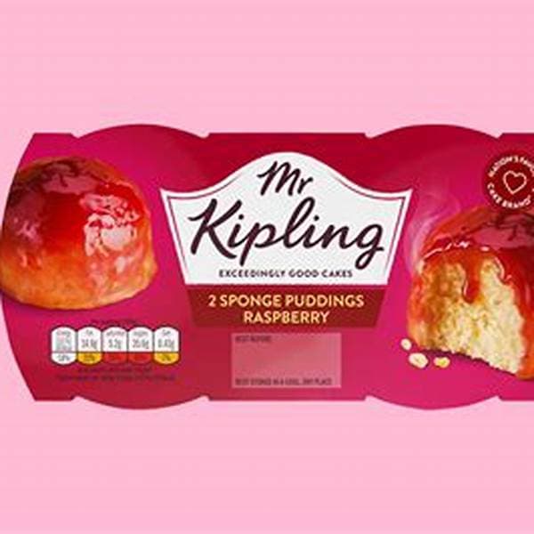 Mr Kipling Raspberry Sponge Pudding 2pk 108g