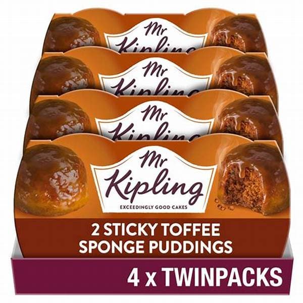 Mr Kipling Sticky Toffee Sponge Puddings 2Pk 95g