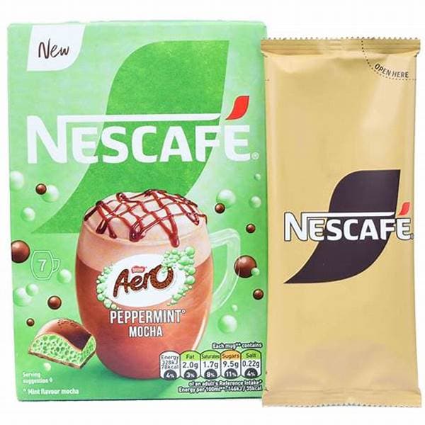 Nescafe 7 Sachets Mocha Aero Peppermint New 133G