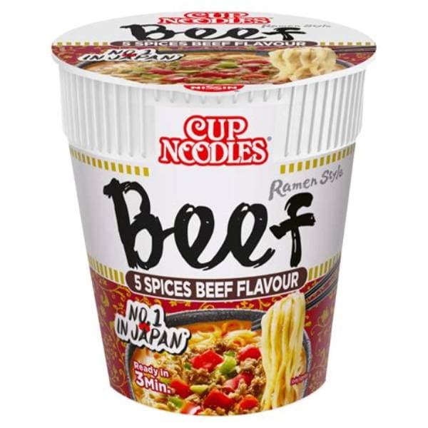 Nissin Cup Noodles - Beef 5 Spice 64Kg