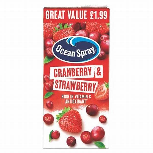 Ocean Spray Cranberry Strawberry PM 1.99 1ltr