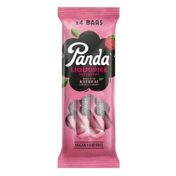 Panda Natural Raspberry Liquorice Bar 4 Pack 128G