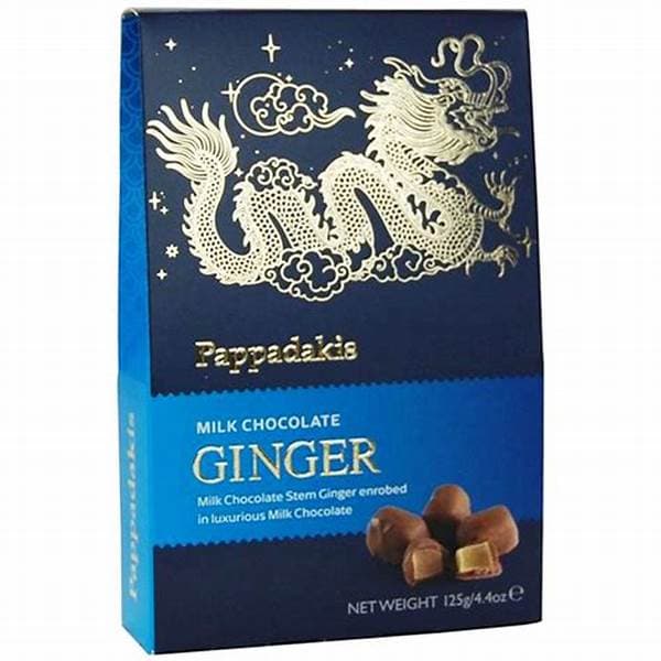 Pappadakis Milk Chocolate Enrobed Stem Ginger 125G
