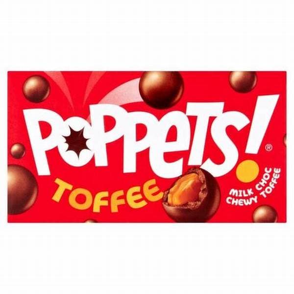 Poppets Milk Chocolate Toffee Carton 39g