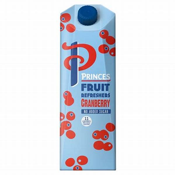 Princes No Added Sugar Cranberry Juice 1Ltr