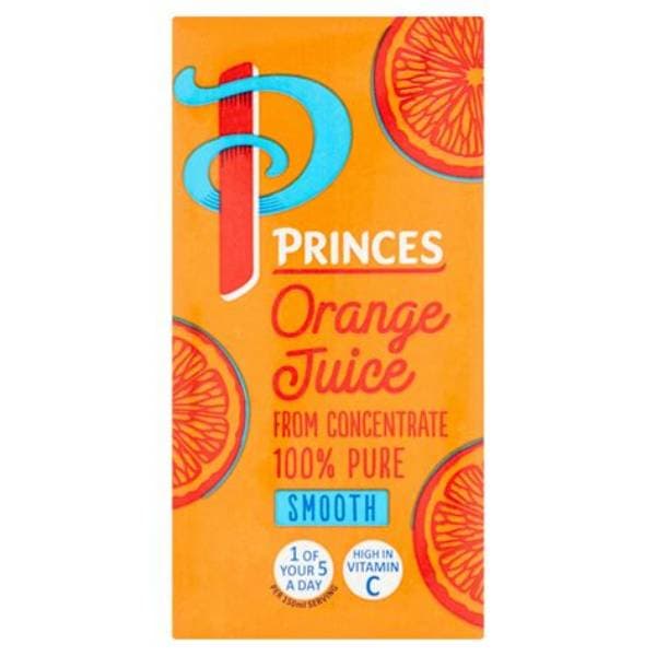 Princes Orange Juice From Concentrate 1Ltr