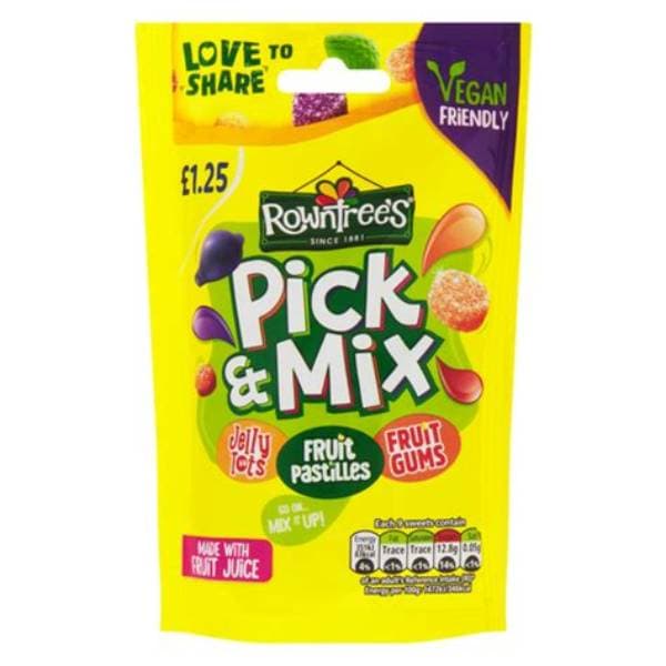 Rowntrees Pick & Mix Pouch PM 1.25 120g