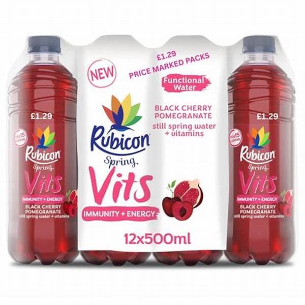 Rubicon Spring Still Vits Black Cherry Pomegranate 500Ml