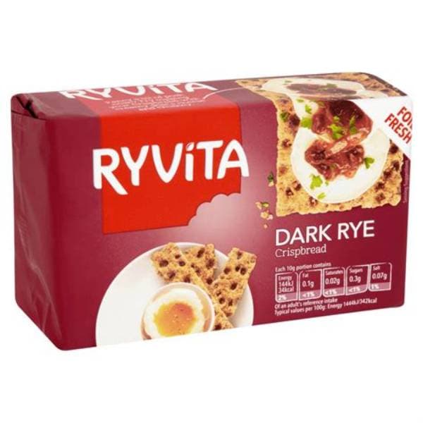 Ryvita Crispbread Dark Rye 250G