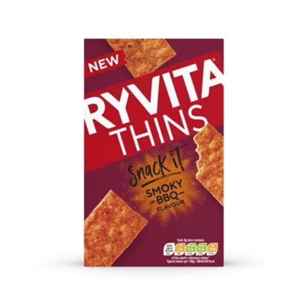 Ryvita Thins Snack It Smoke Bbq 125G