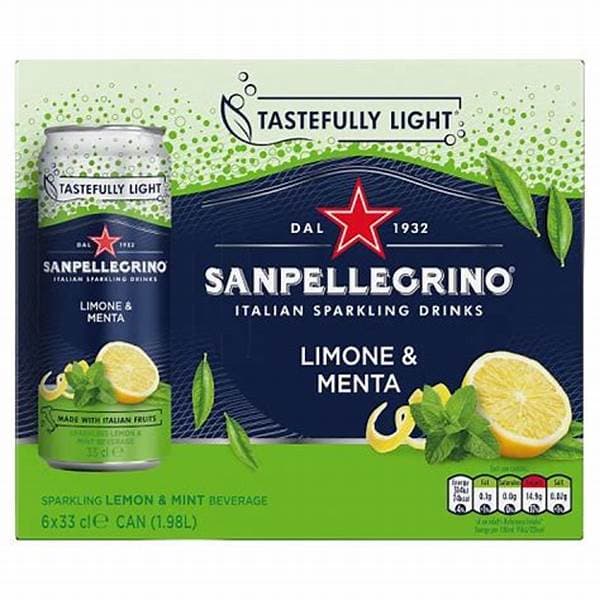 San Pellegrino Lemon & Mint 6 pack 330ml
