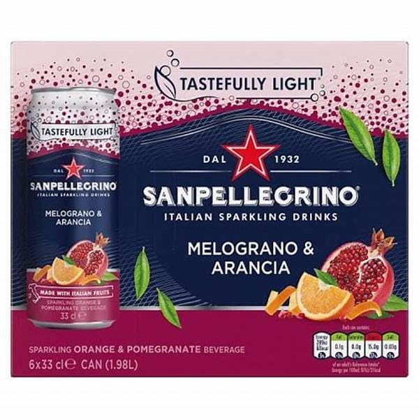 San Pellegrino Orange & Pomegranate 6 pack 330ml
