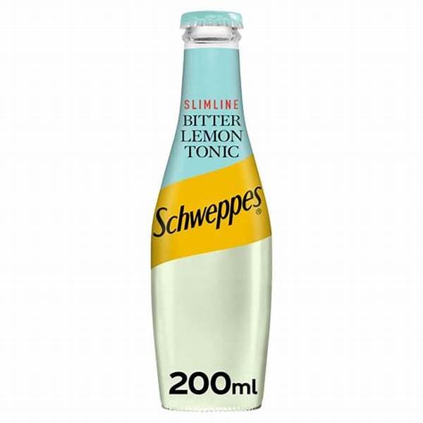 Schweppes Glass Bottle Slimline Bitter Lemon Tonic 200Ml
