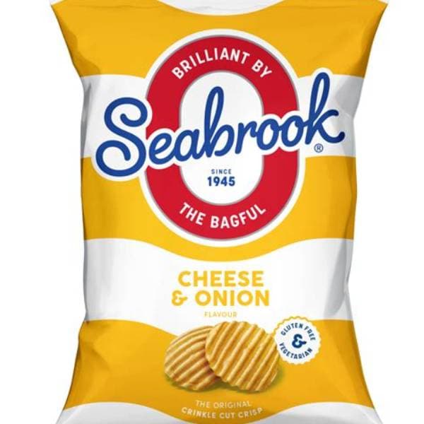 Seabrook Cheese & Onion Flavour Crisps PM 1.25 84G