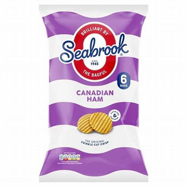 Seabrook Crinkle Cut Canadian Ham 6Pk 6 x 25g