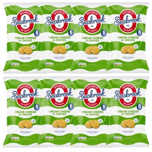 Seabrook Crinkle Cut Cheese & Chives 6Pk 6 x 25g