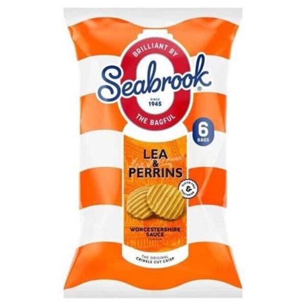 Seabrook Crinkle Cut Lea And Perrins Worcester Sauce 6 X 25G