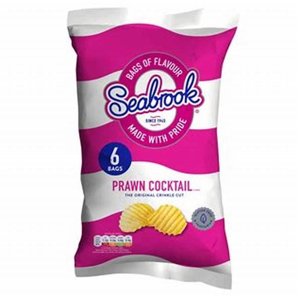 Seabrook Crinkle Cut Prawn Cocktail 6Pk 6 x 25g