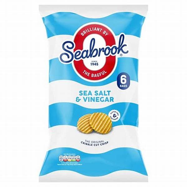 Seabrook Crinkle Cut Salt & Vinegar 6Pk 6 x 25g