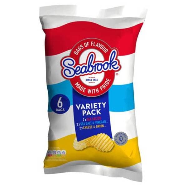 Seabrook Crinkle Cut Variety 6Pk 6 x 25g