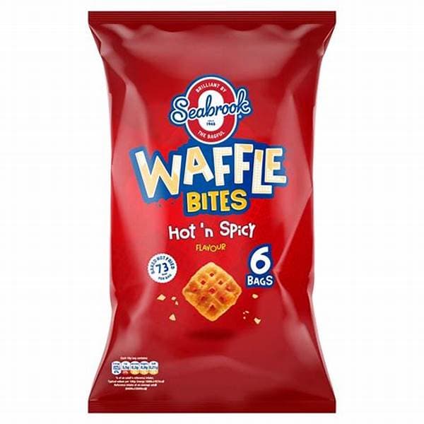 Seabrook Waffle Bites Hot & Spicy 6pk 16G