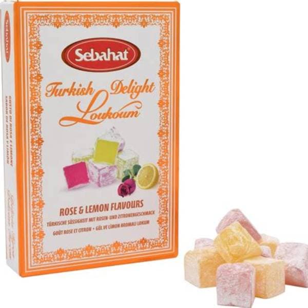 Sebahat Rose and Lemon Turkish Delight Gift Box 200g
