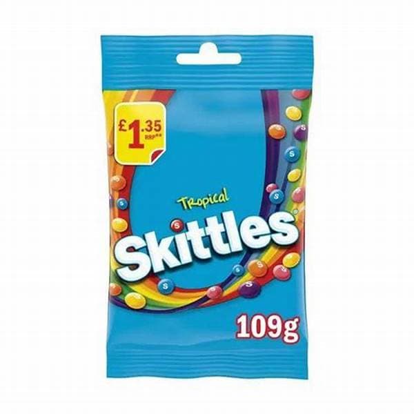 Skittles Treat Bag Tropical PM 1.00 109g